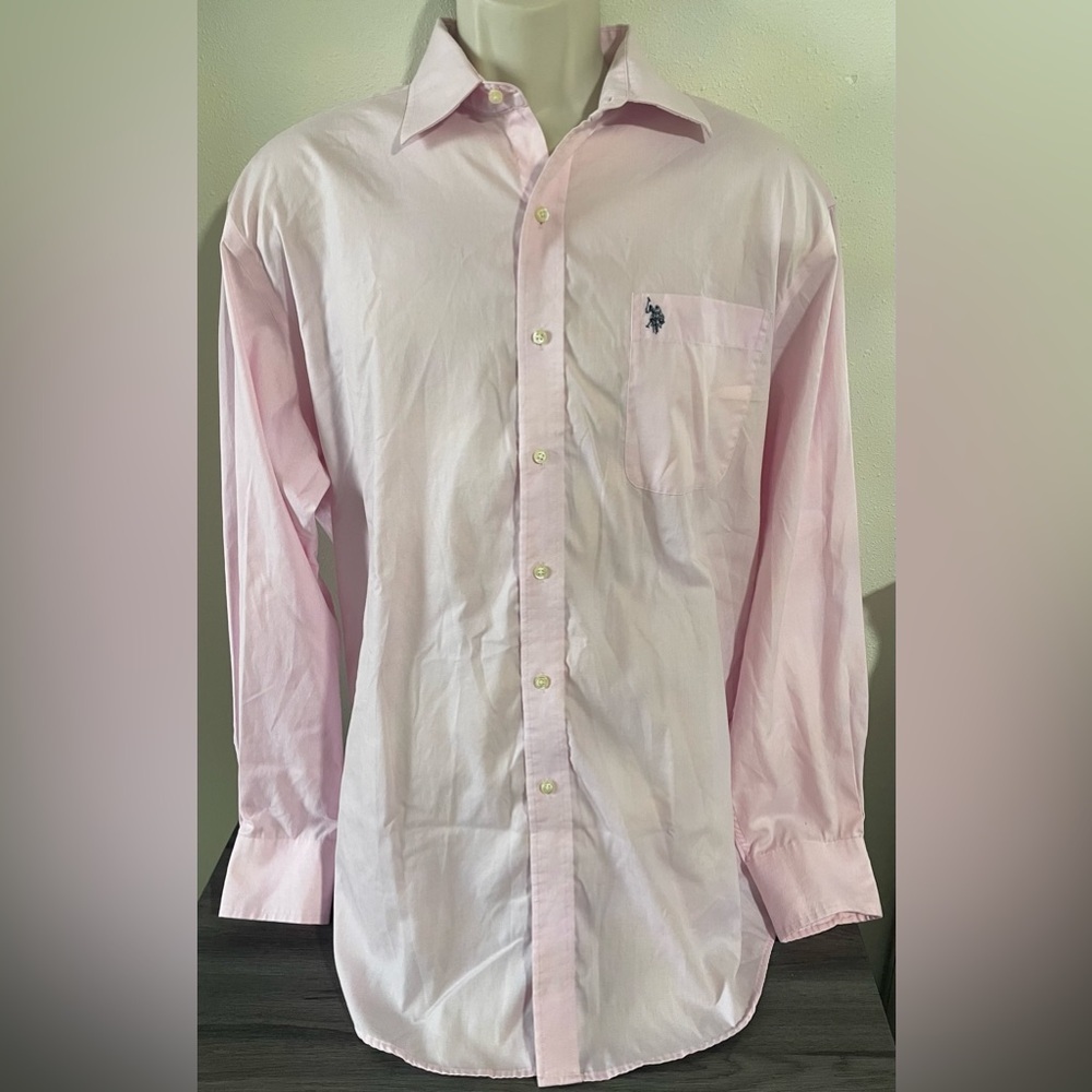 🍂 U.S. Polo Assn. Pink Men's Shirt